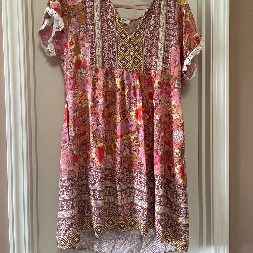 Umgee Summer Babydoll Dress